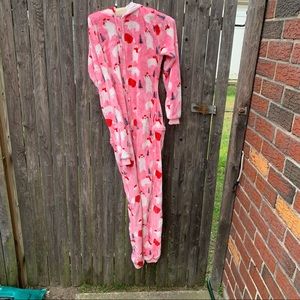 Womens fleece onesie pajamas